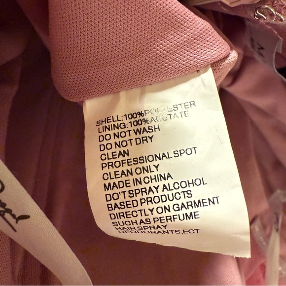 MAC DUGGAL Strapless Glitter Tulle Gown Sparkle Maxi Dress Pink Formal prom - Picture 15 of 17